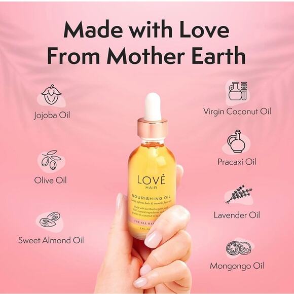 Love Hair NIP Nourishing Hair Oils Softens Hair & Smooths Flyaways - Picture 9 of 13